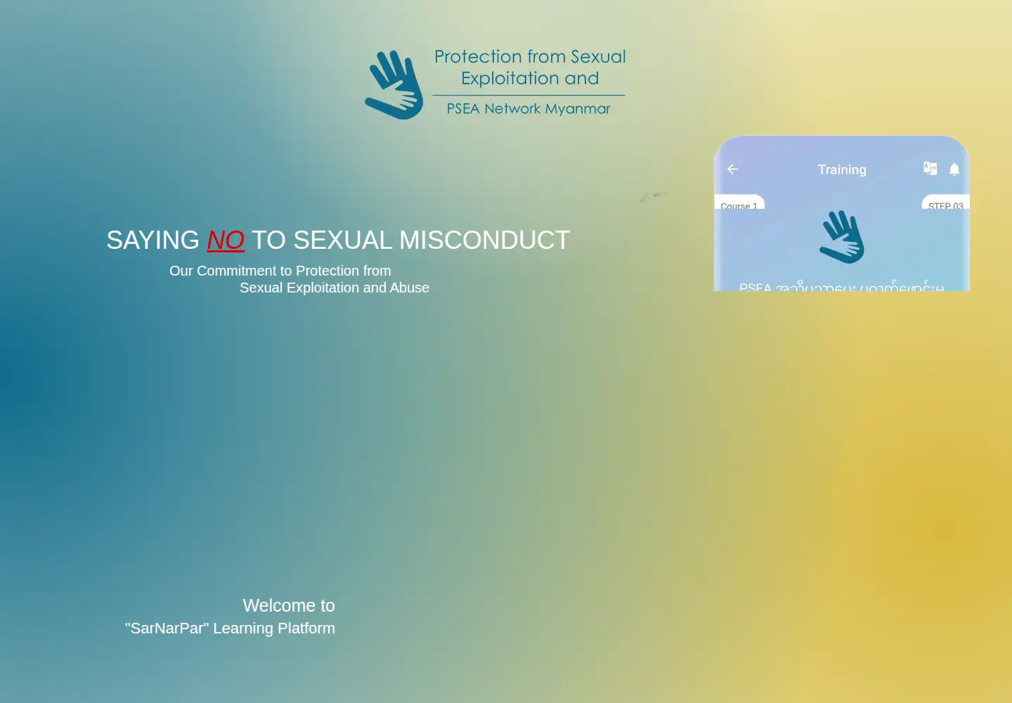 Screenshot of pseamyanmar.org