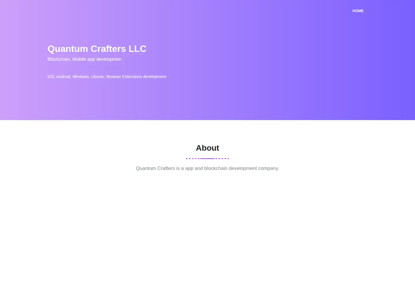 Screenshot of quantumcrafters.org