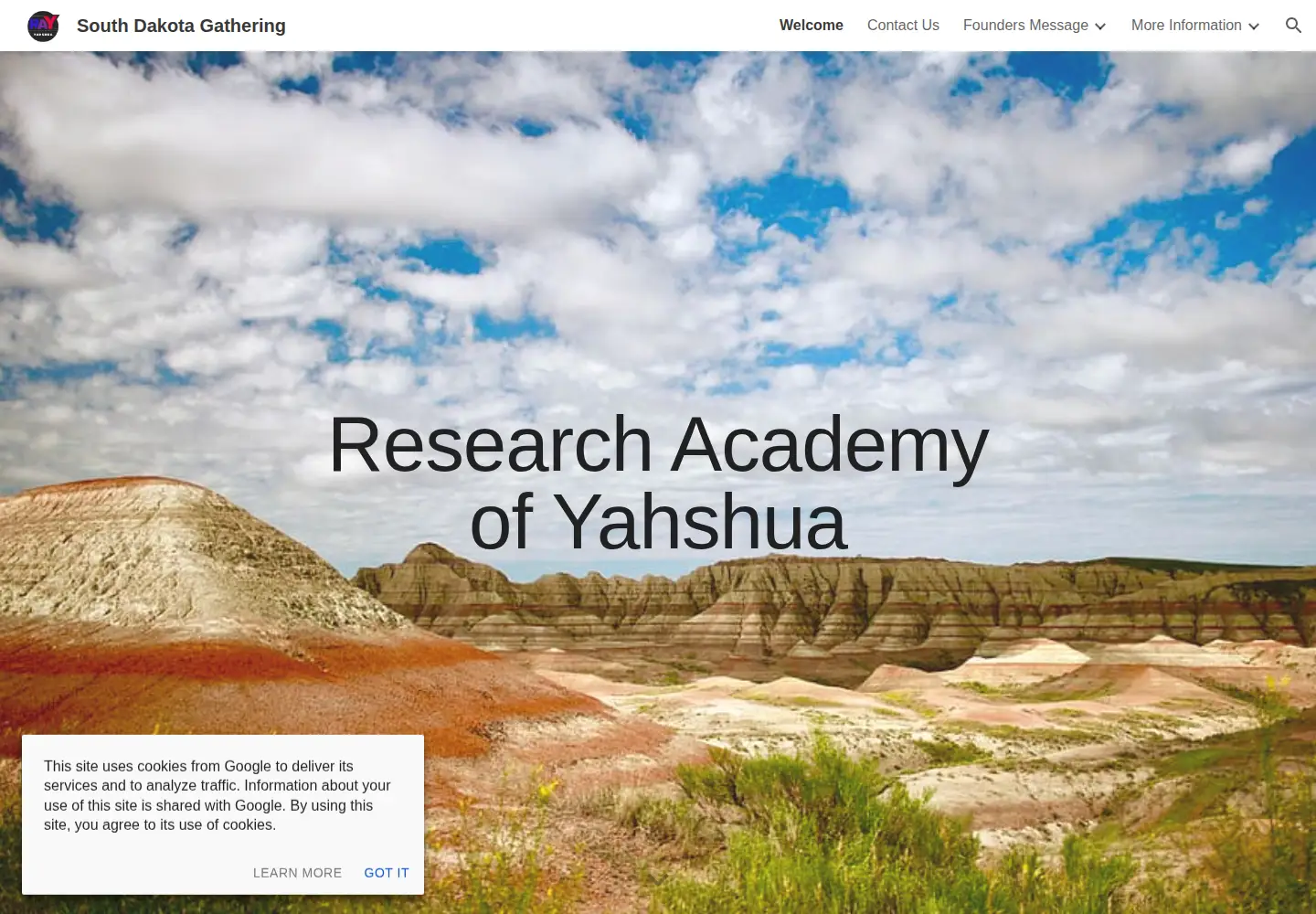 Captured homepage of rayfaith.org in the current scan