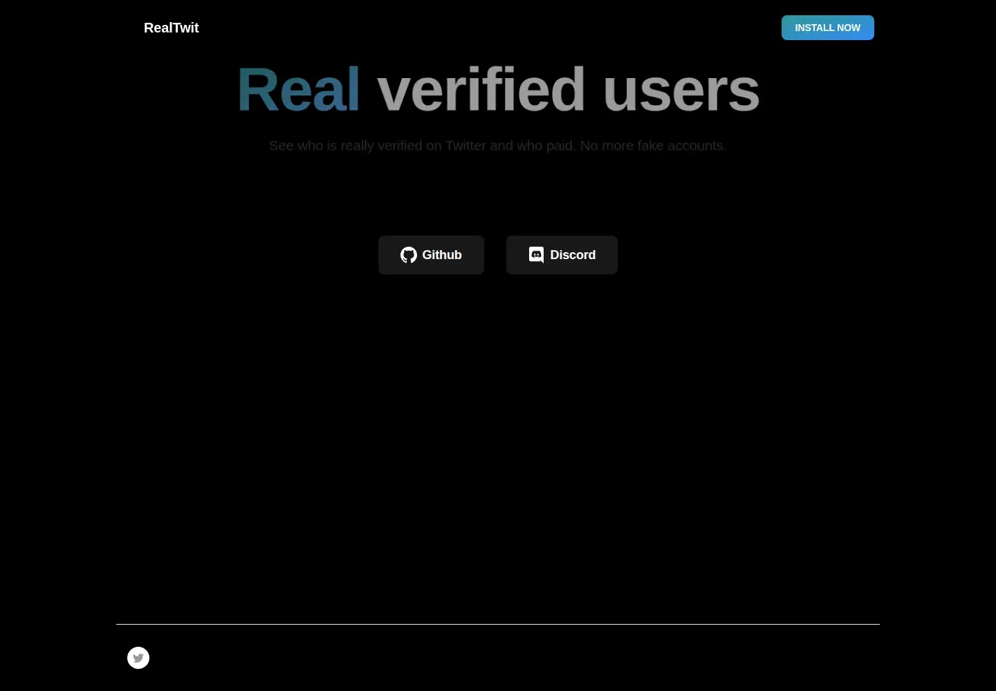 Captured homepage of realtwit.org in the current scan
