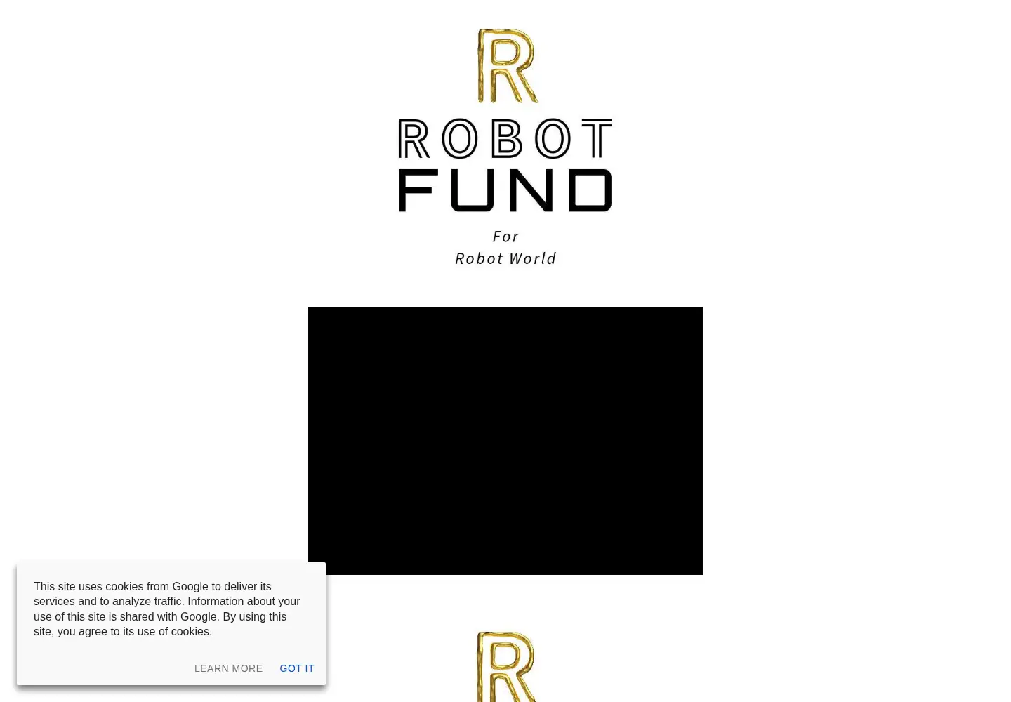 Captured homepage of robotfund.org in the current scan