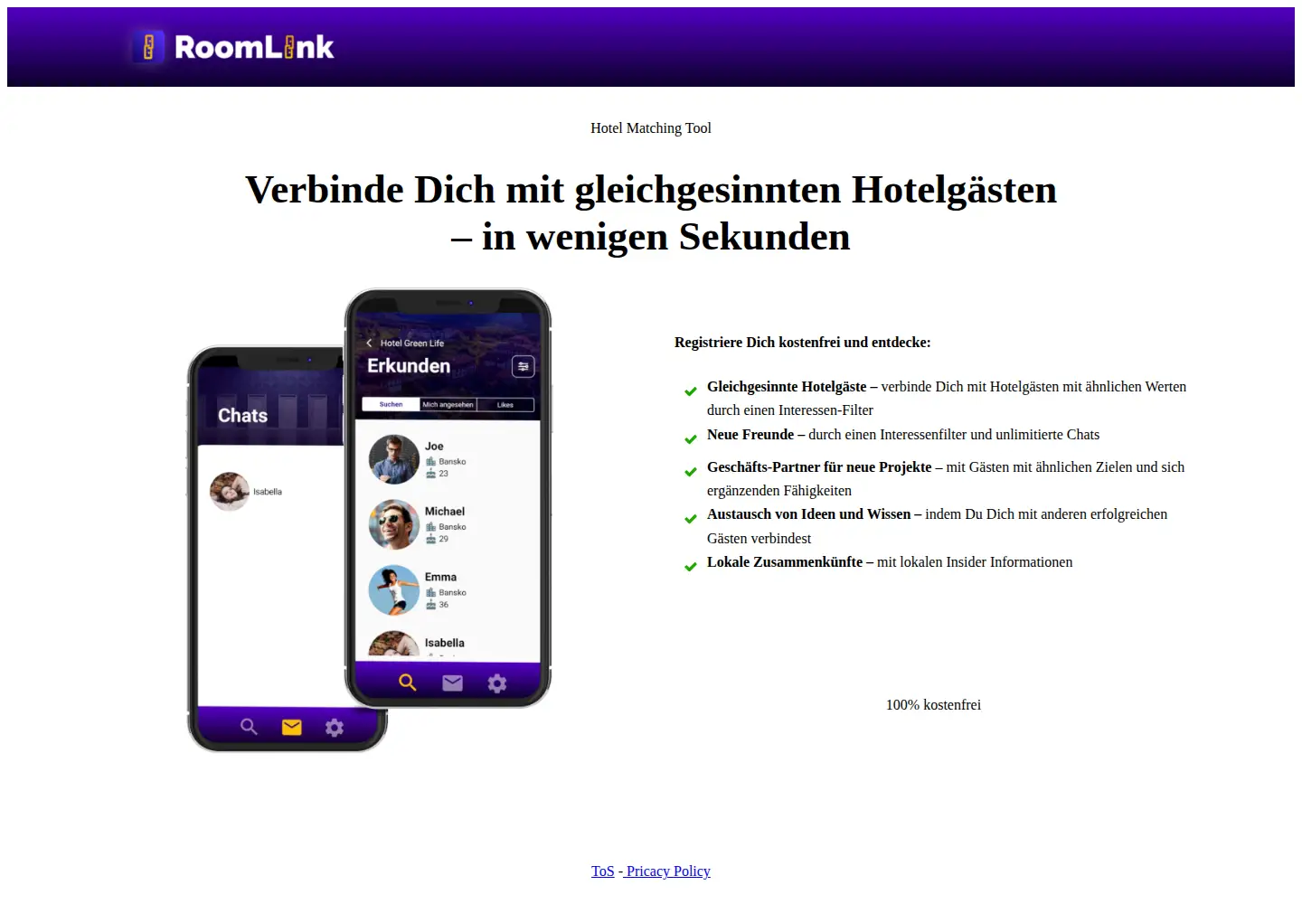 Screenshot of roomlink.org