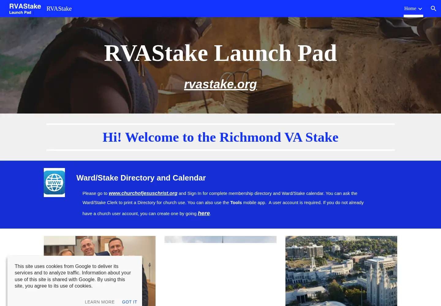 Screenshot of rvastake.org