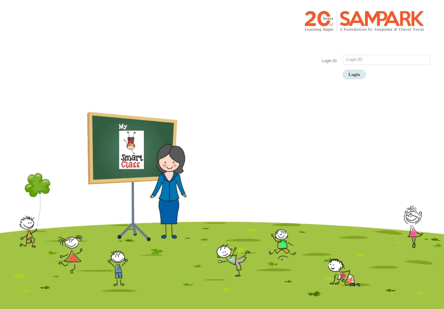 Captured homepage of samparksmartshala.org in the current scan