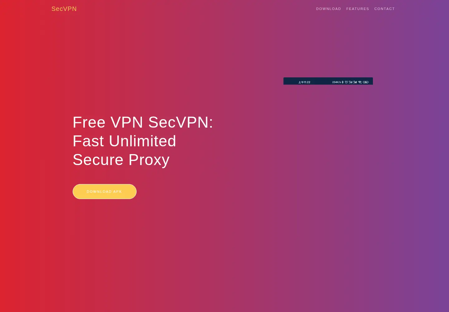 Screenshot of secvpn.org