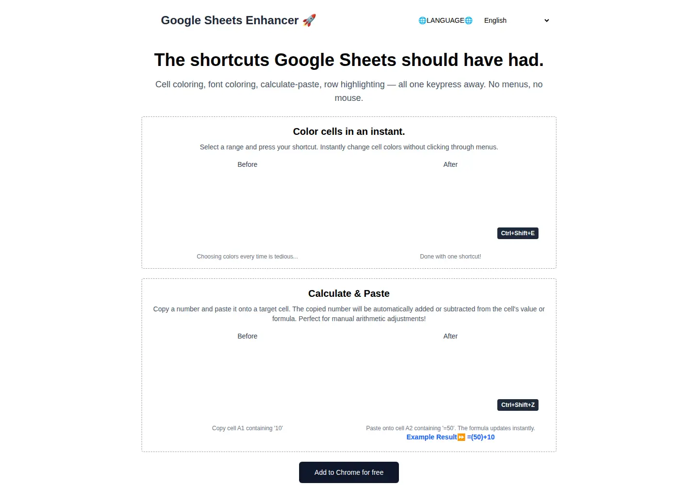 Screenshot of sheets-enhancer.org