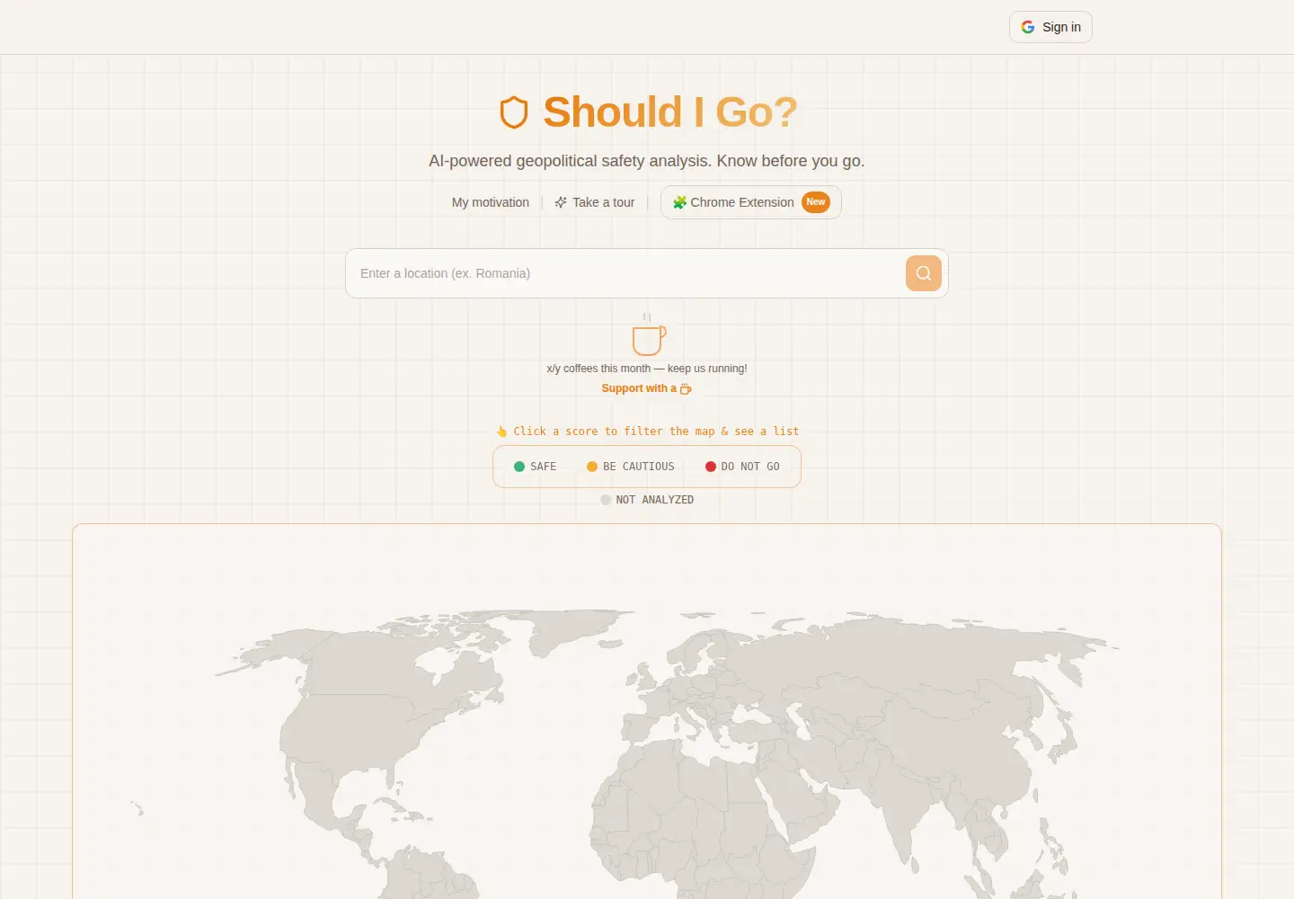 Screenshot of shouldigo.org