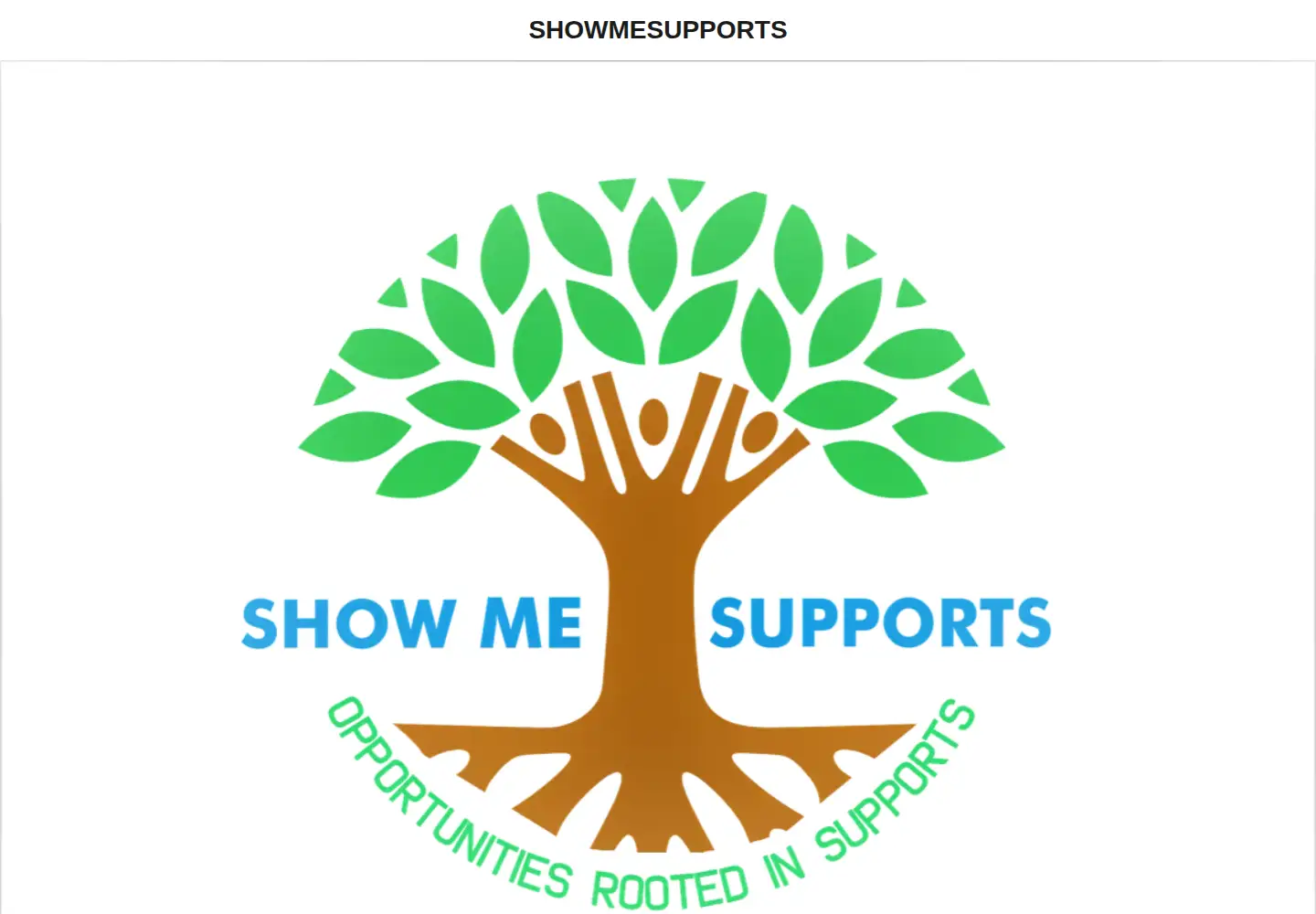 Captured homepage of showmesupports.org in the current scan