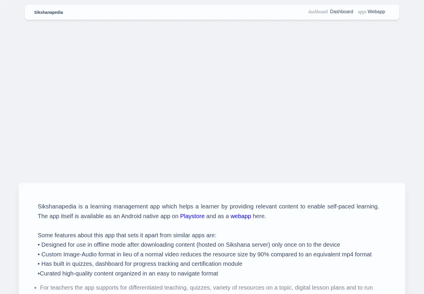 Screenshot of sikshanapedia.org