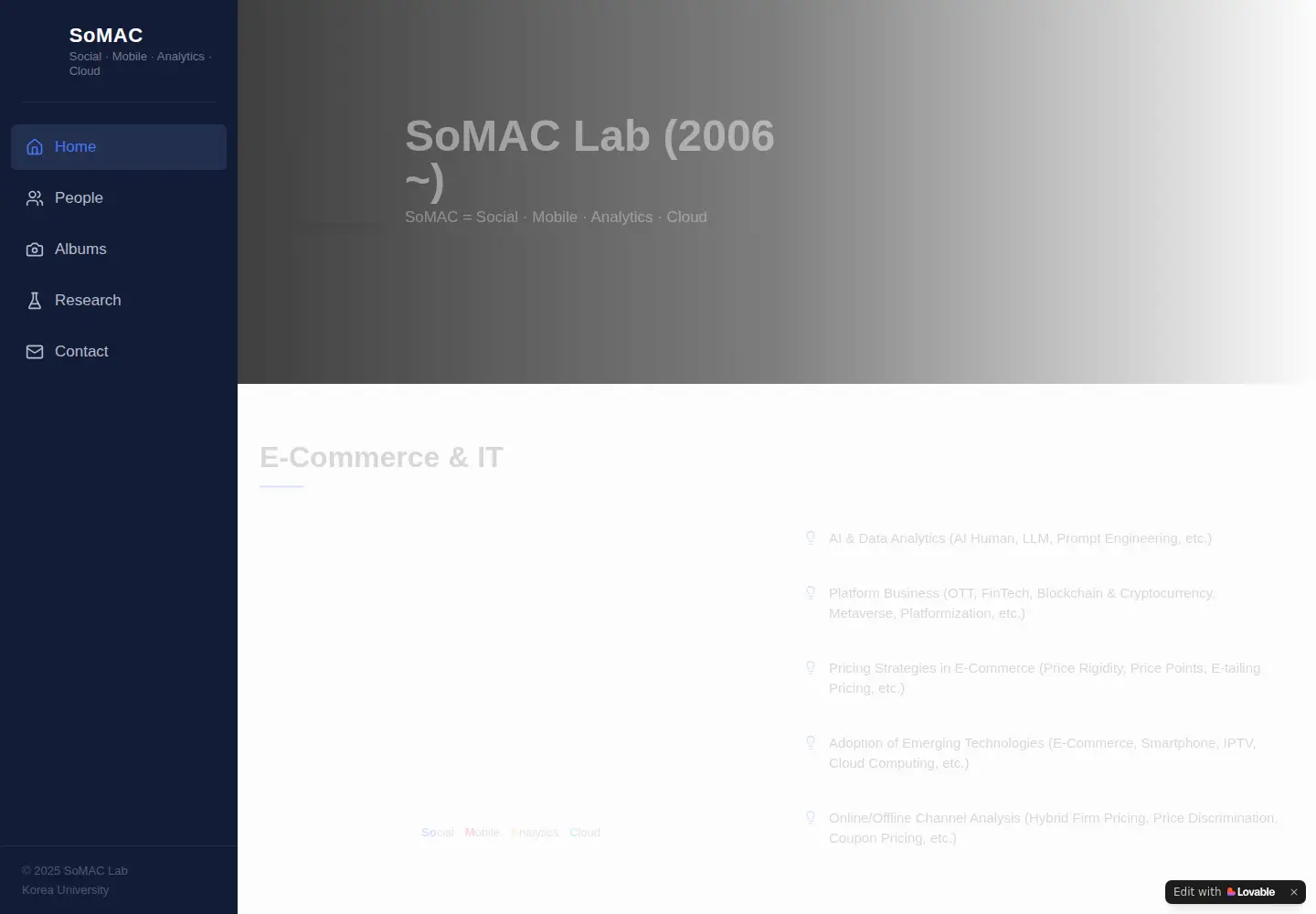Screenshot of somac-lab.org