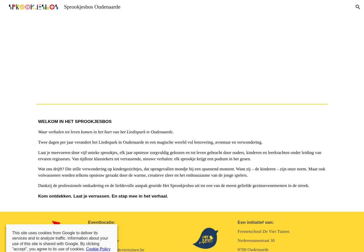 Screenshot of sprookjesbos.org