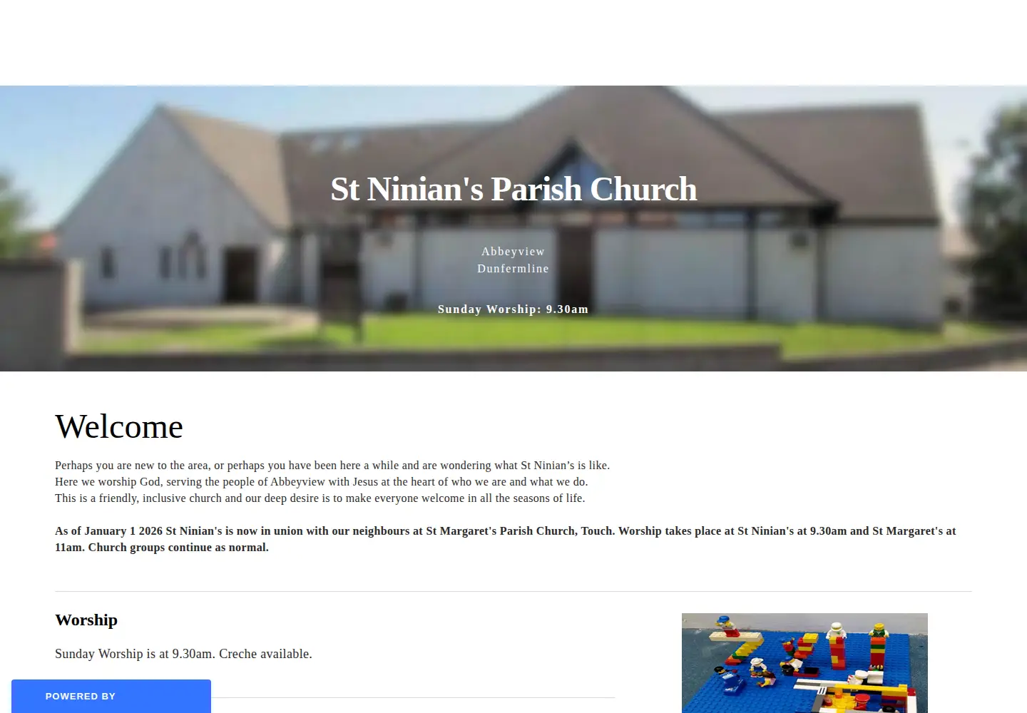 Screenshot of stniniansdunfermline.org