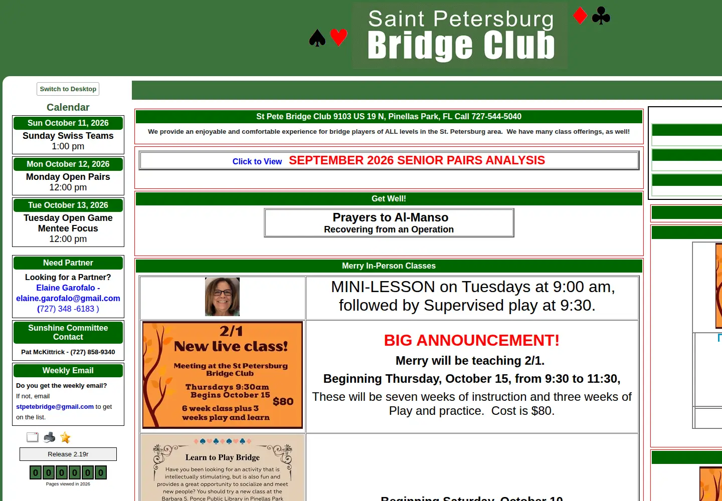 Captured homepage of stpetebridge.org in the current scan