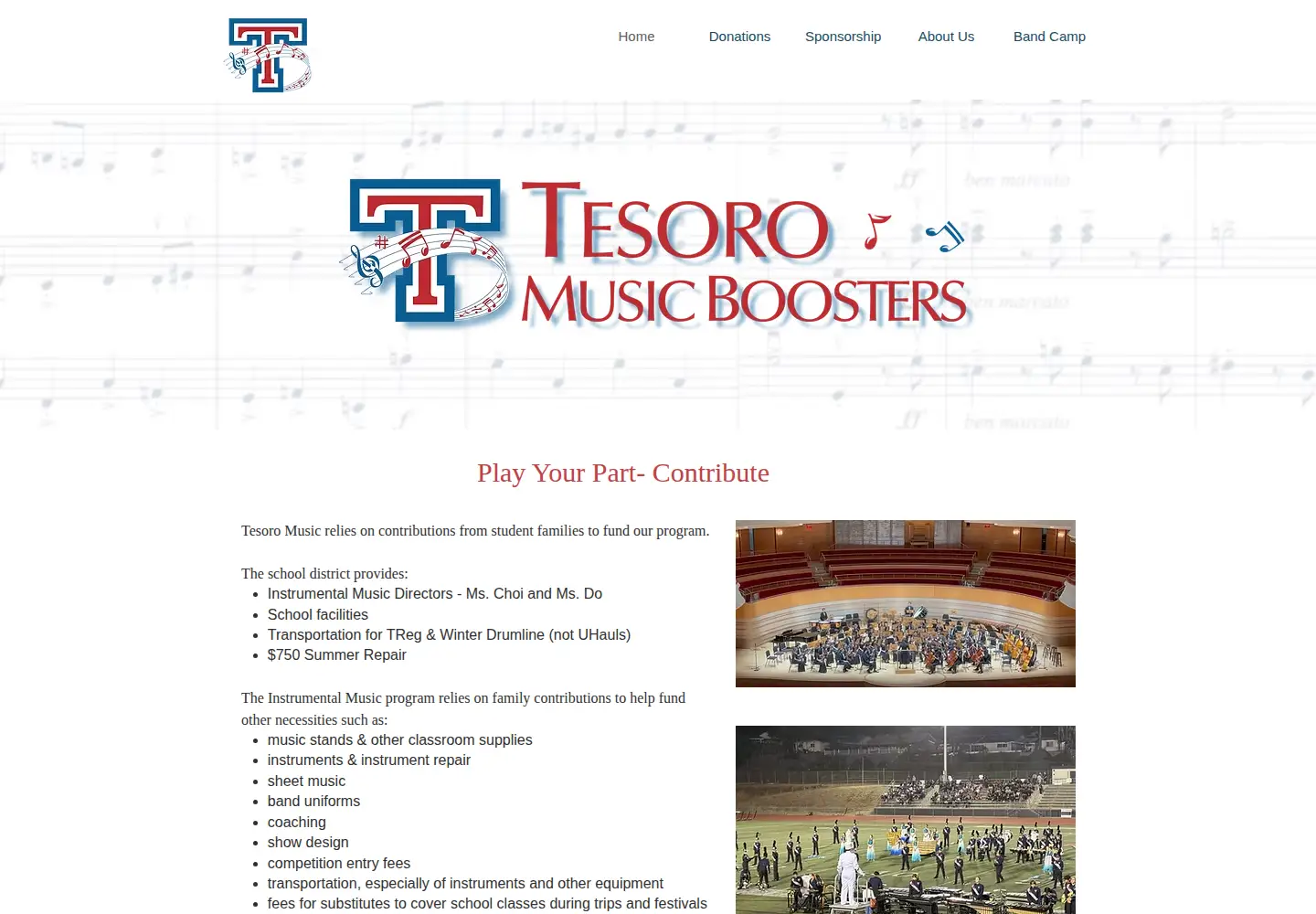 Screenshot of tesoromusic.org
