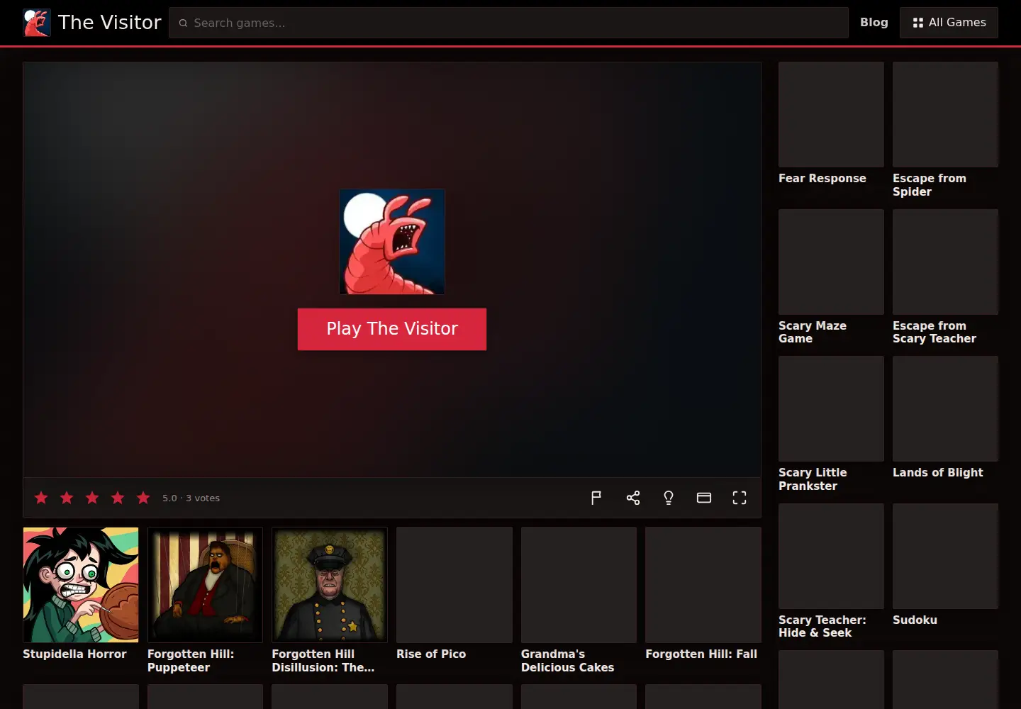 Screenshot of thevisitor.org