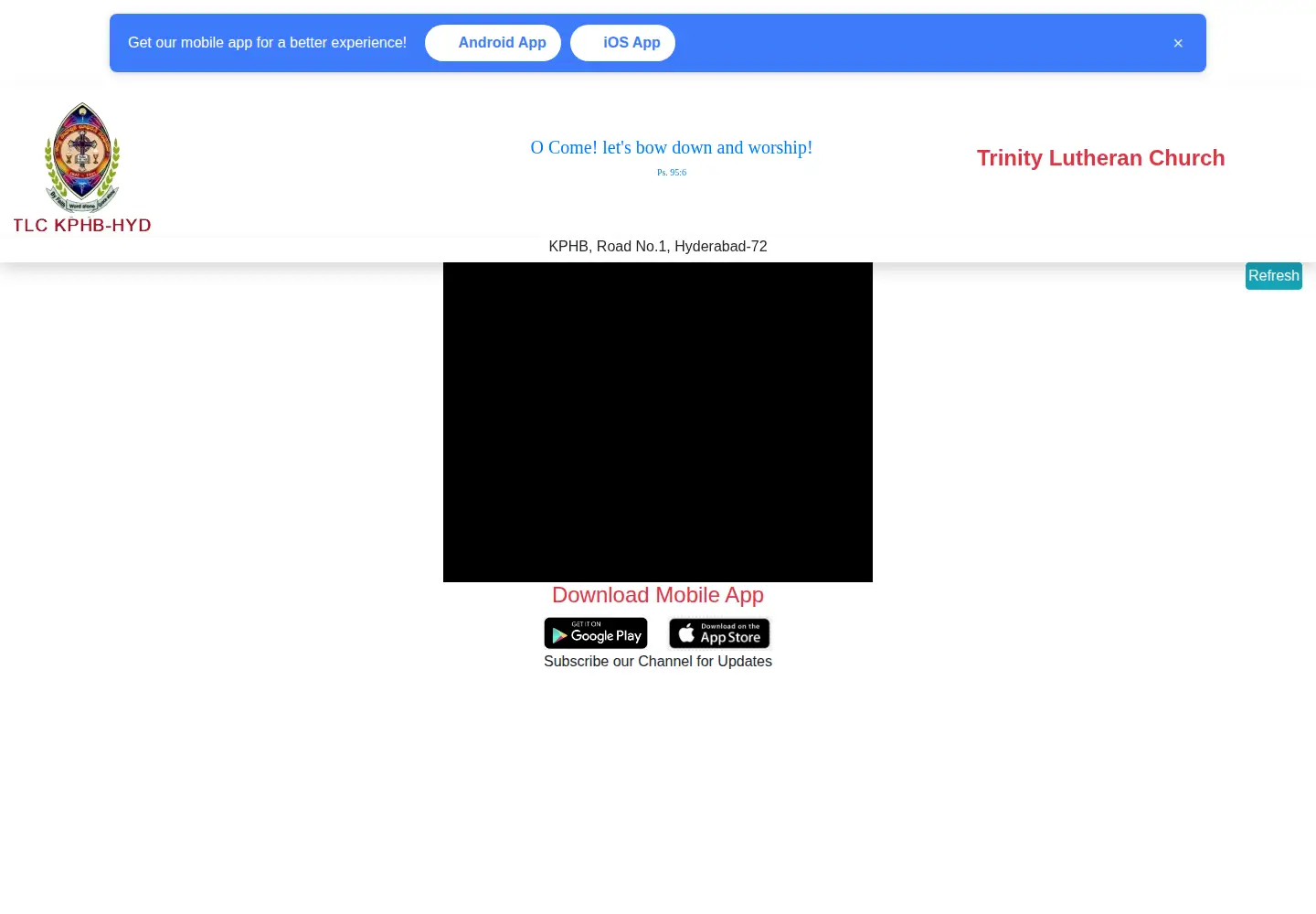 Captured homepage of tlckphb.org in the current scan