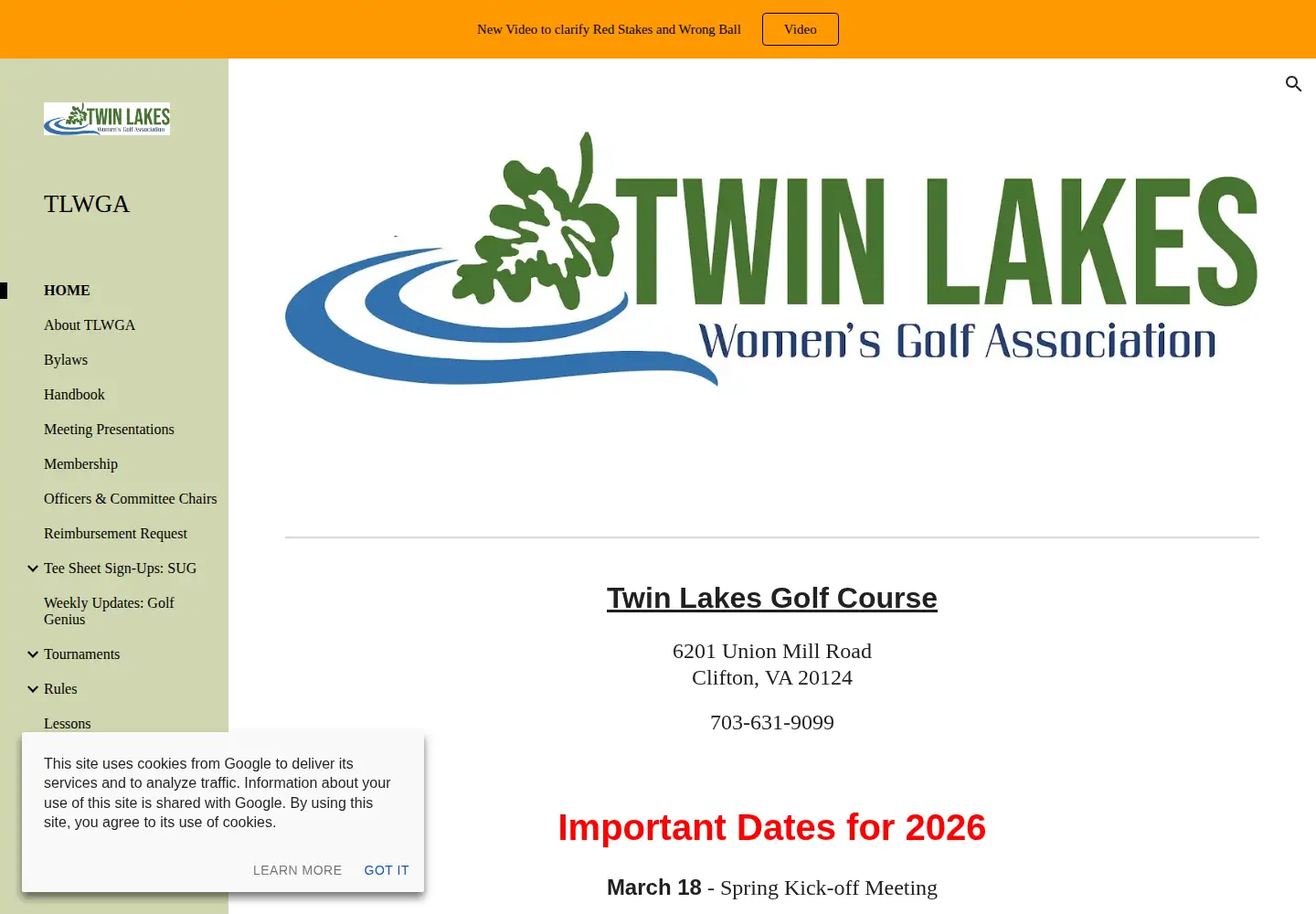 Screenshot of tlwga.org