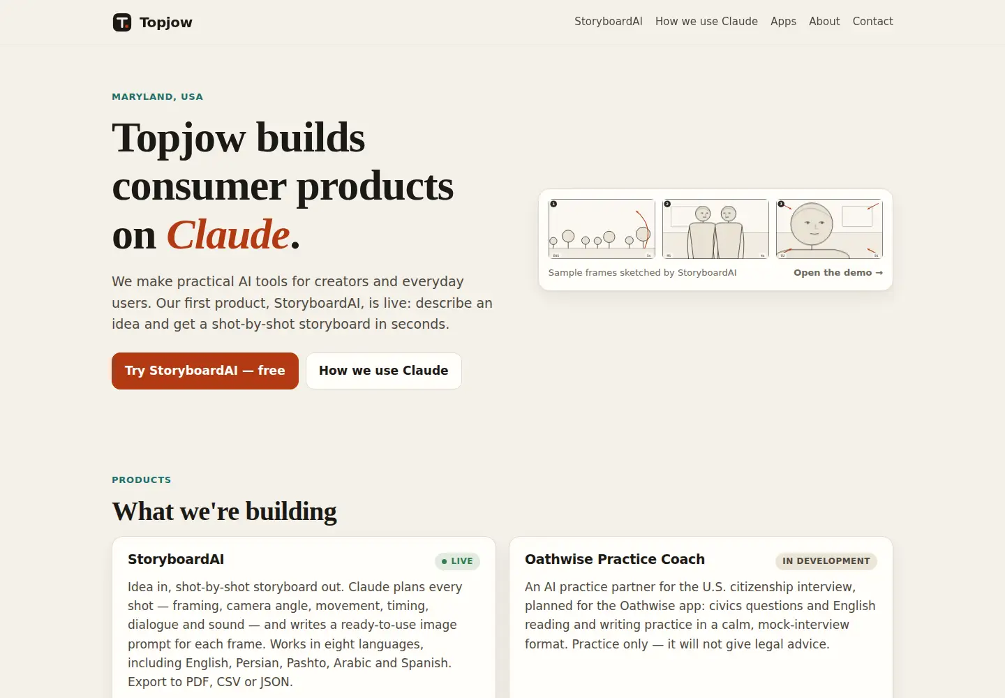 Screenshot of topjow.org
