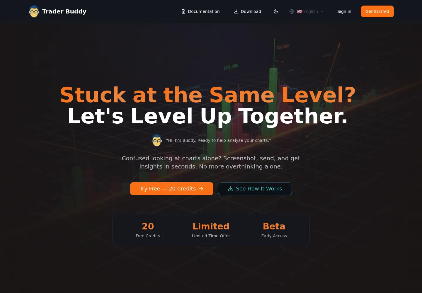 Captured homepage of traderbuddy.org in the current scan