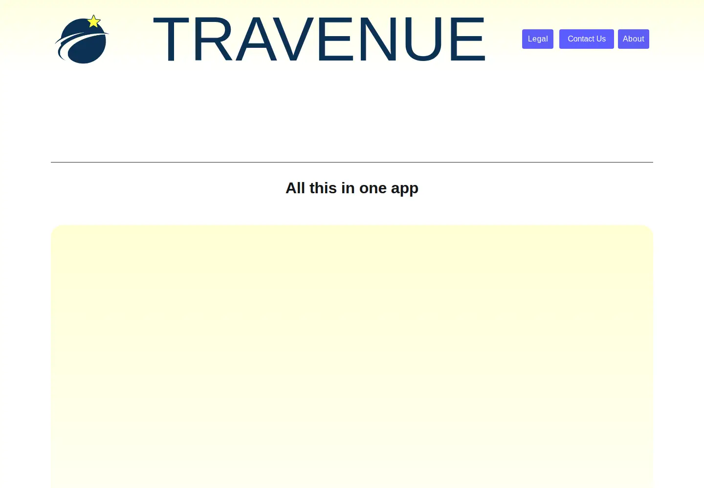 Screenshot of travenue.org