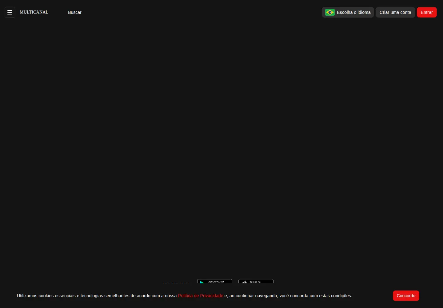 Captured homepage of tvmulticanal.org in the current scan