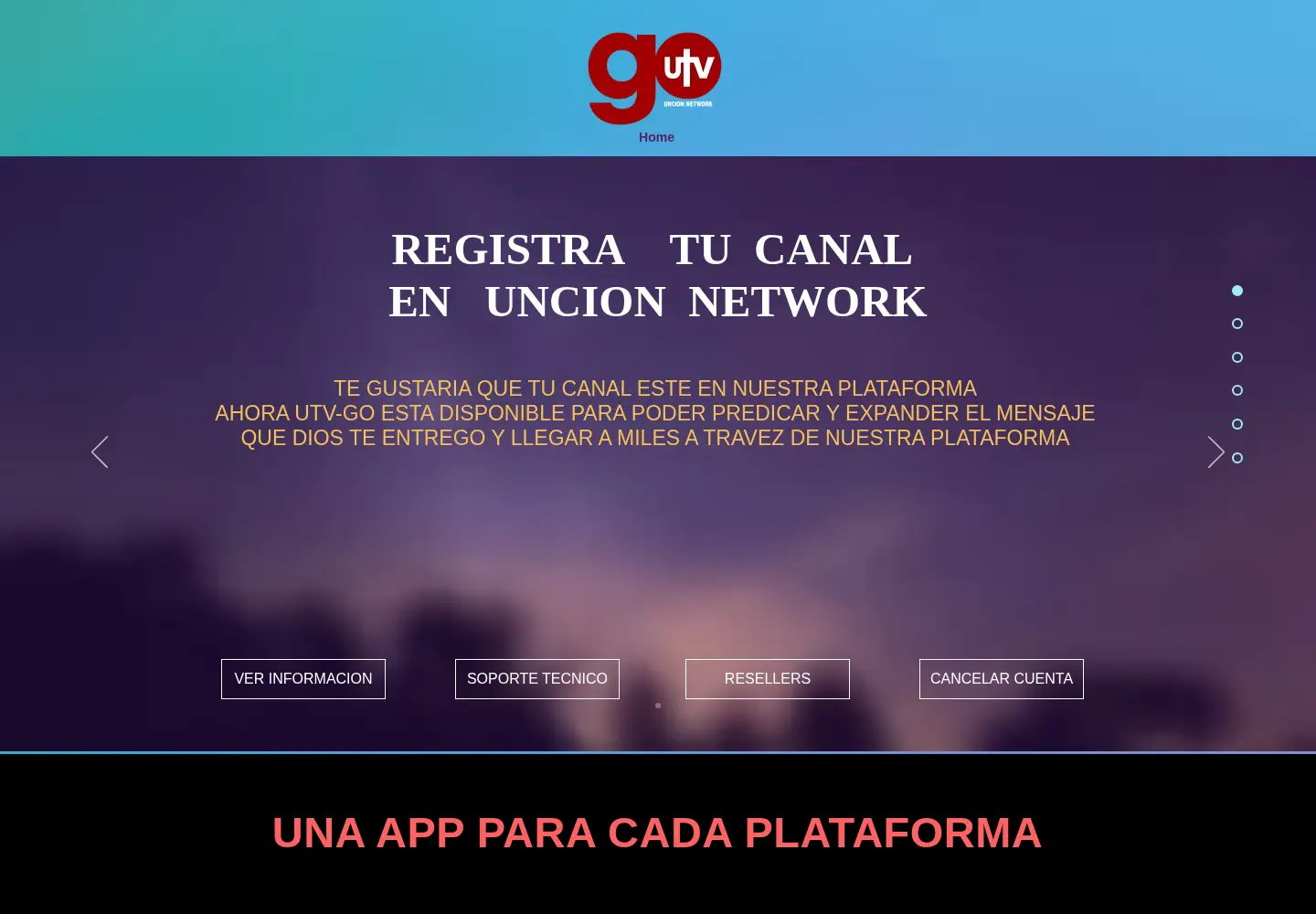 Screenshot of uncionnetwork.org