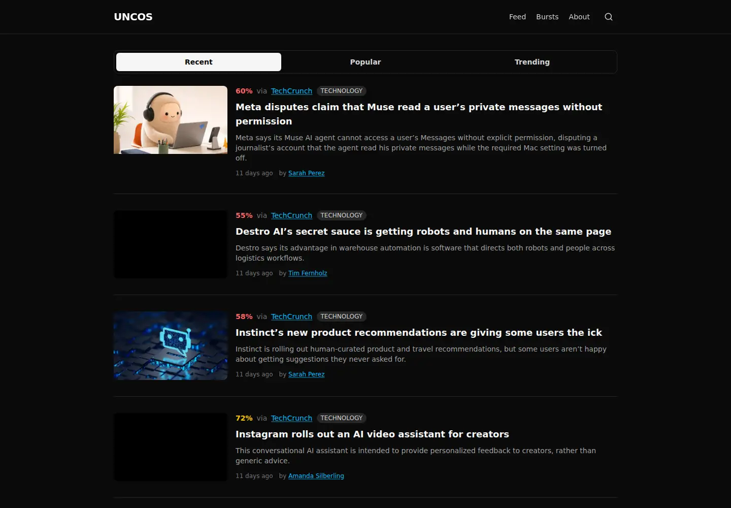 Screenshot of uncos.org