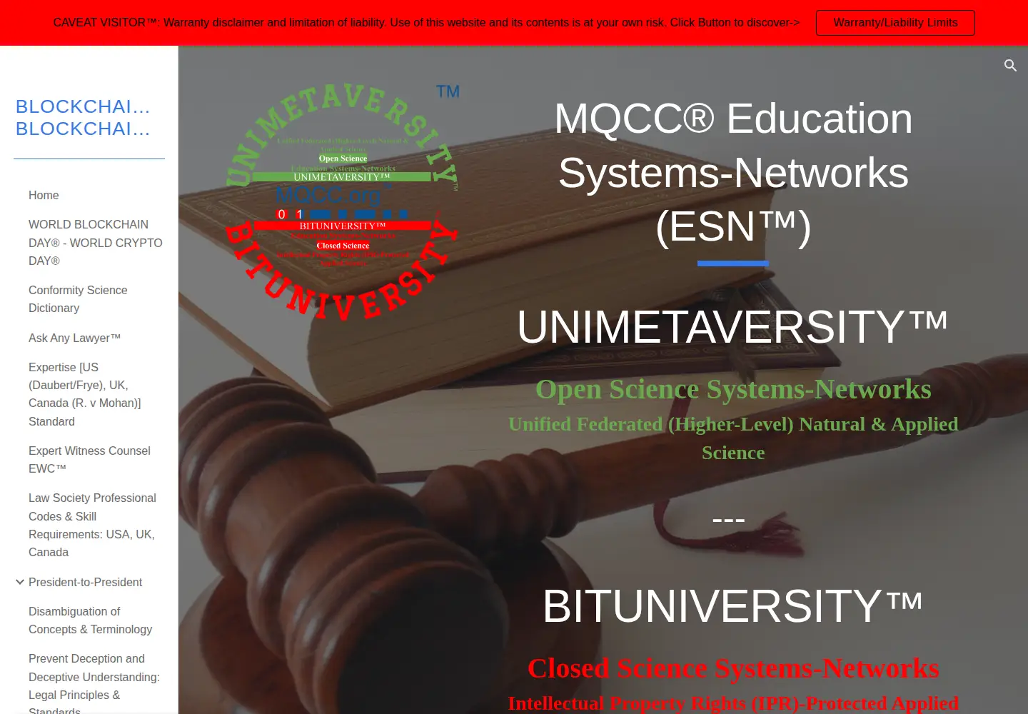 Screenshot of unimetaversity.org
