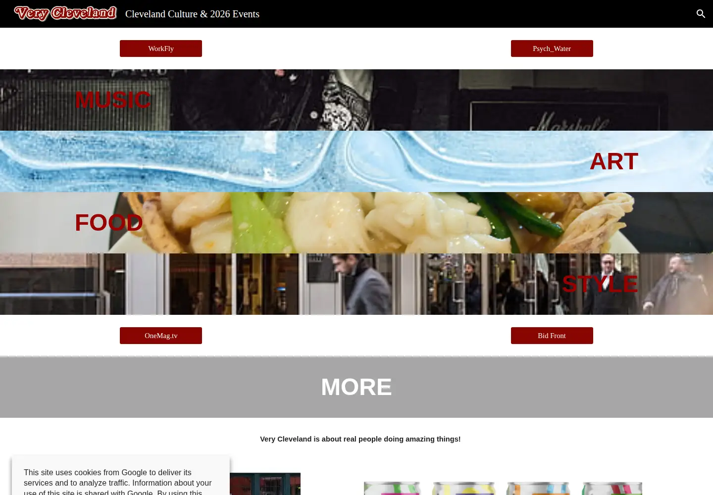 Screenshot of verycleveland.org
