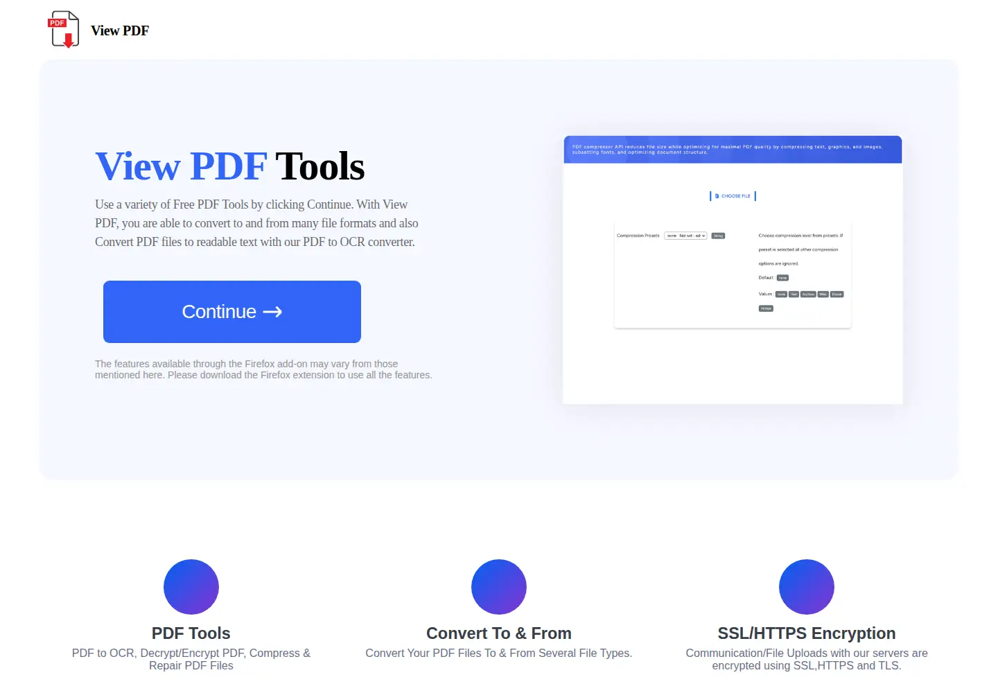 Screenshot of viewpdf.org