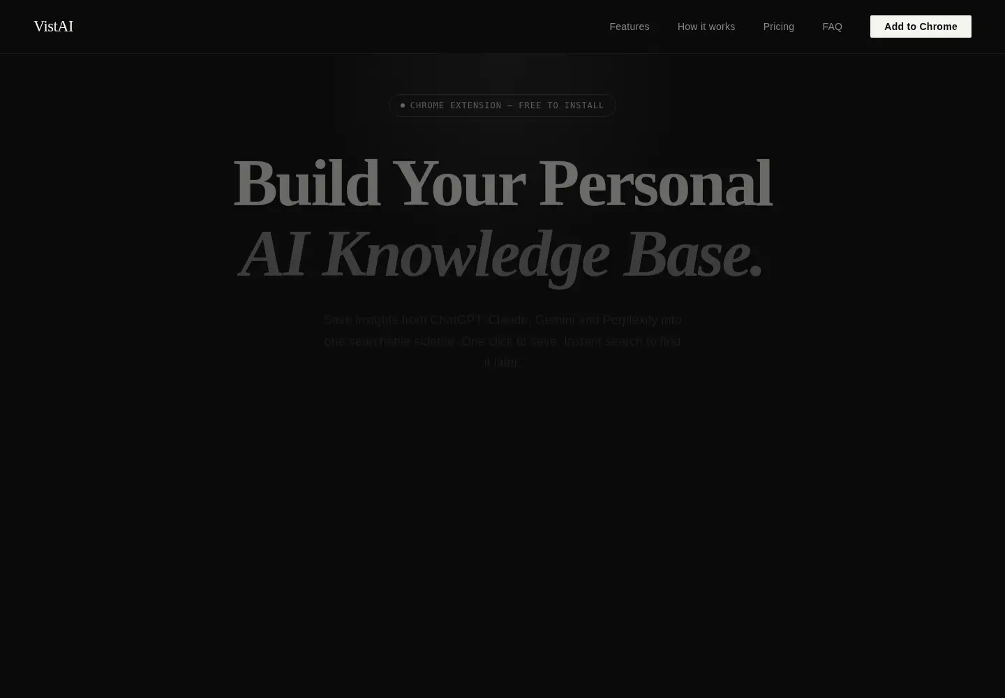 Captured homepage of vistai.org in the current scan
