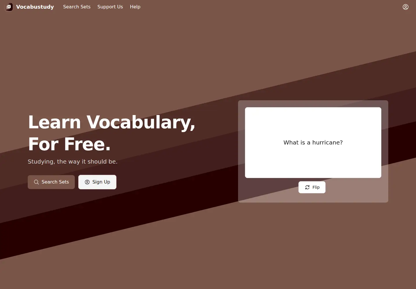 Screenshot of vocabustudy.org