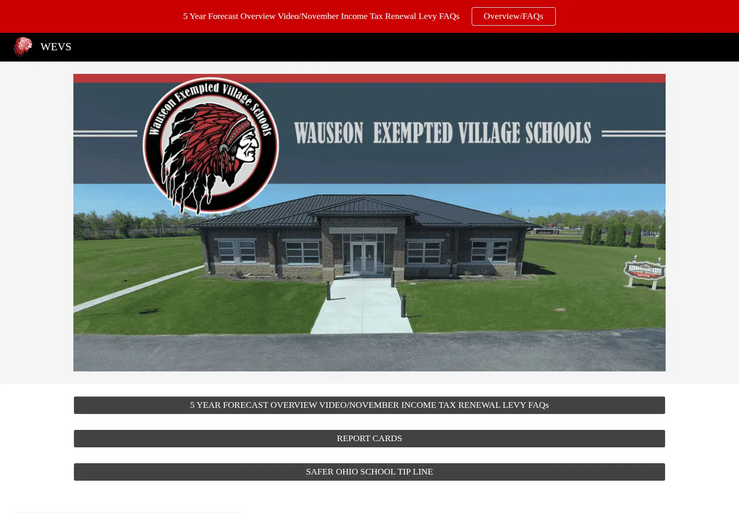Screenshot of wauseonindians.org