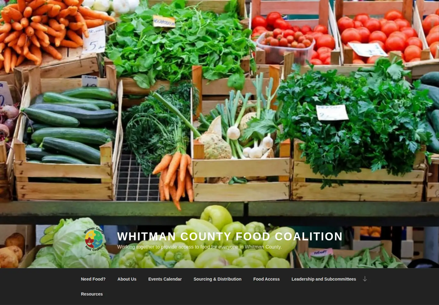 Screenshot of wcfoodcoalition.org