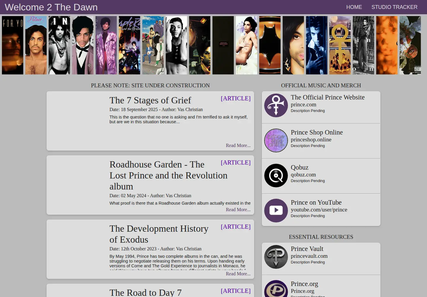 Screenshot of welcome2thedawn.org
