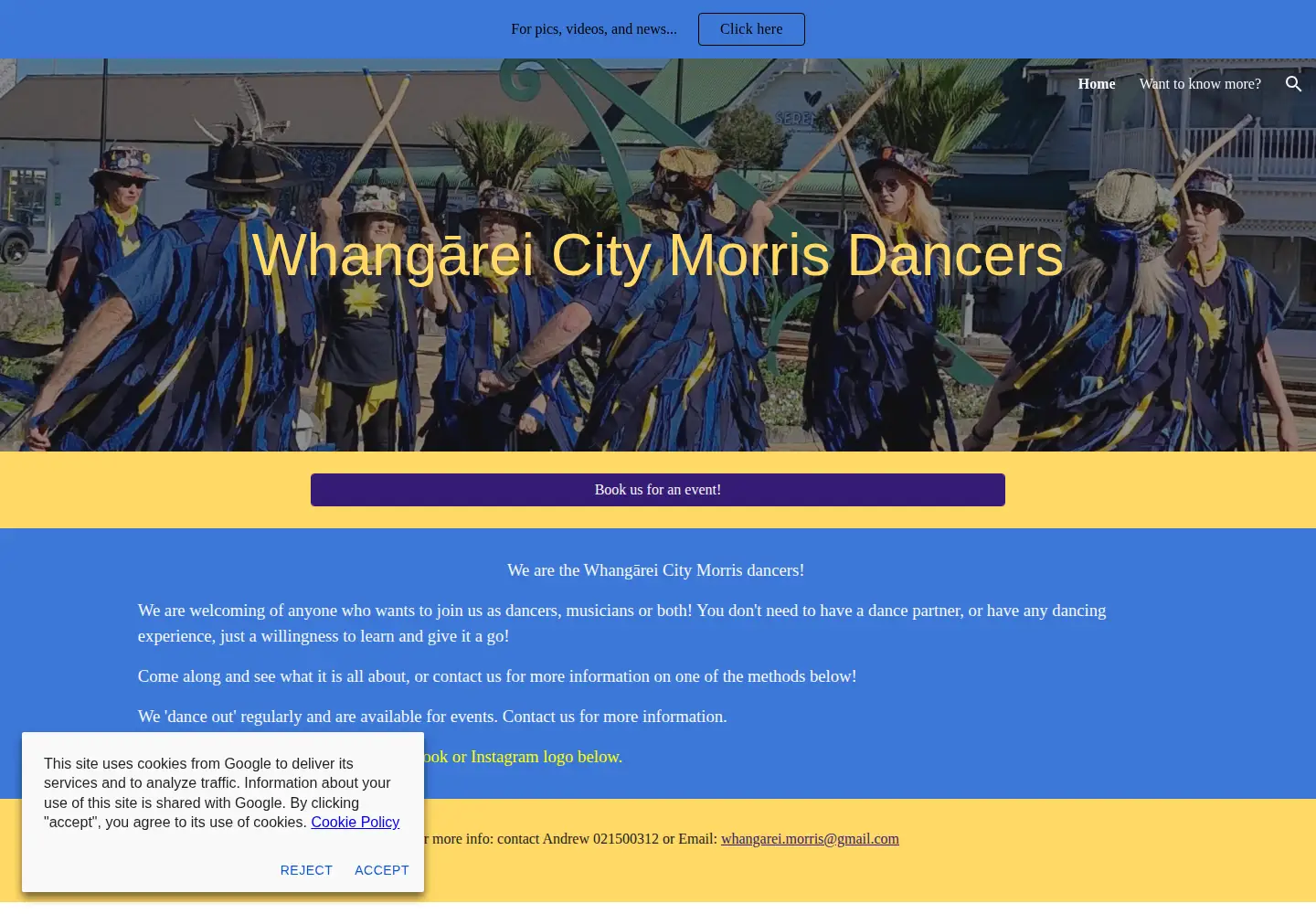 Screenshot of whangarei-morris.org