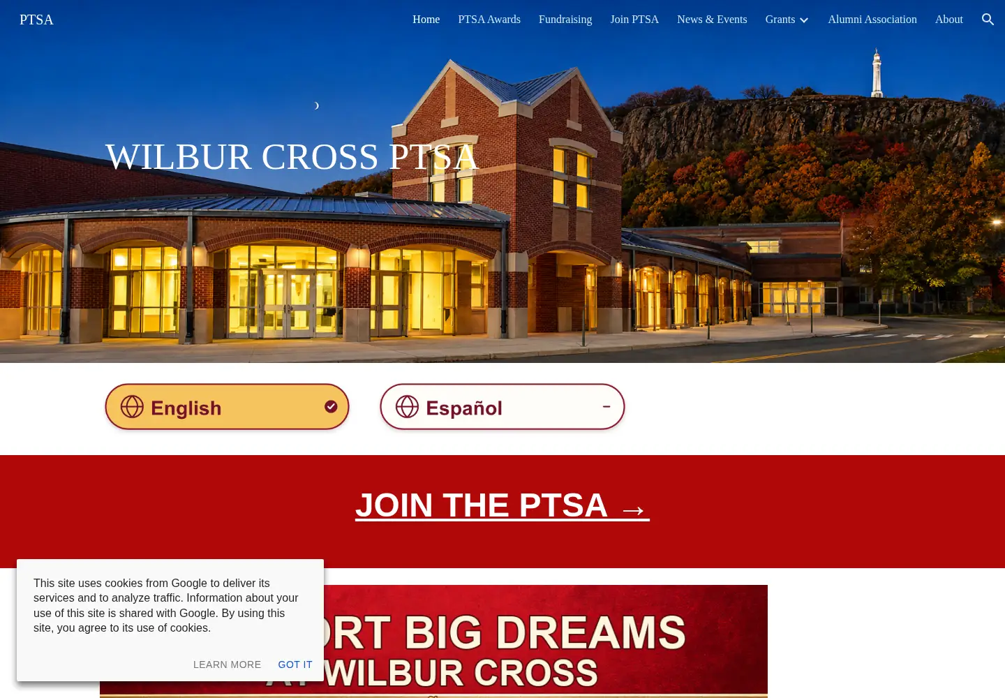 Screenshot of wilburcross.org