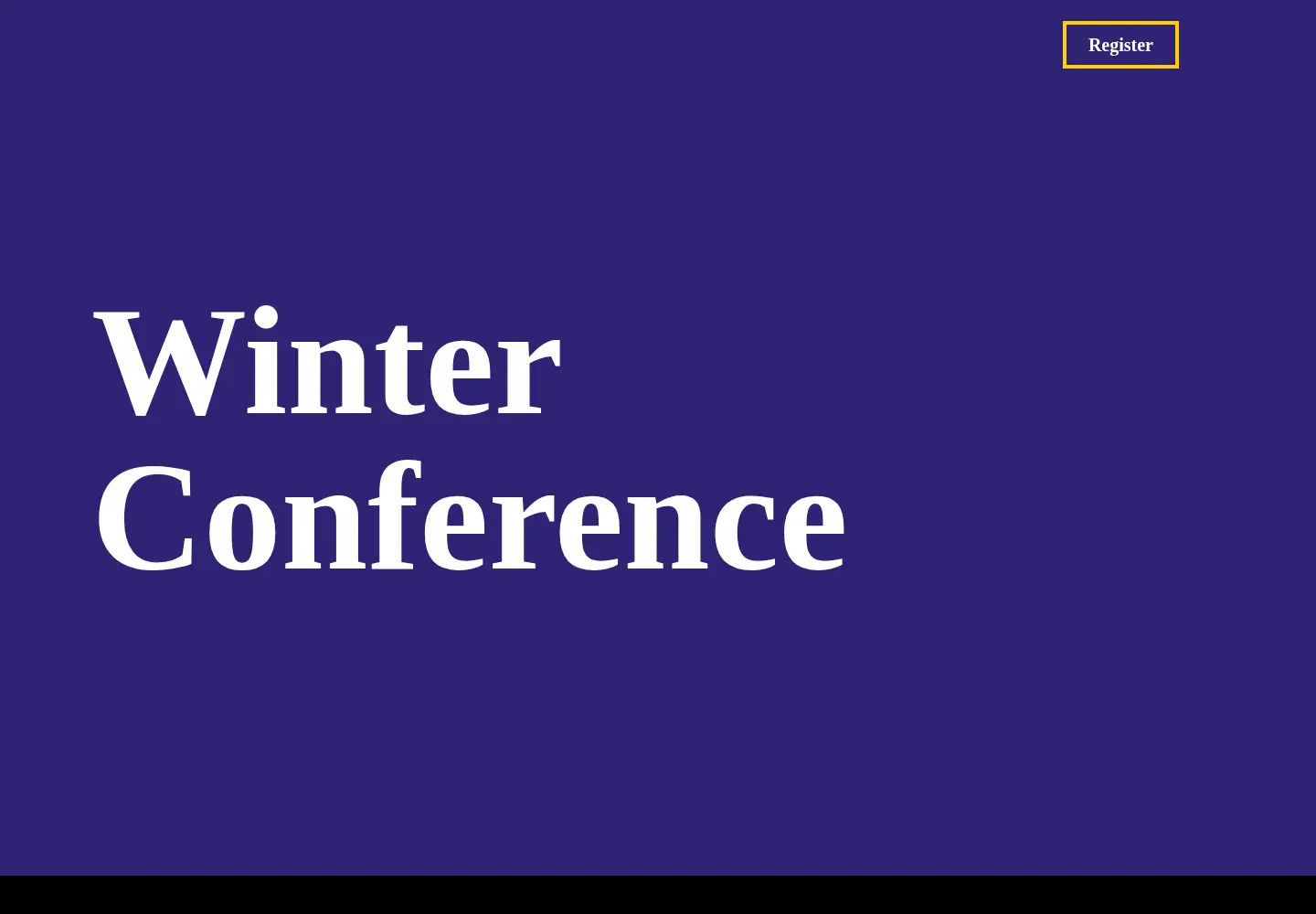 Screenshot of winterconference.org