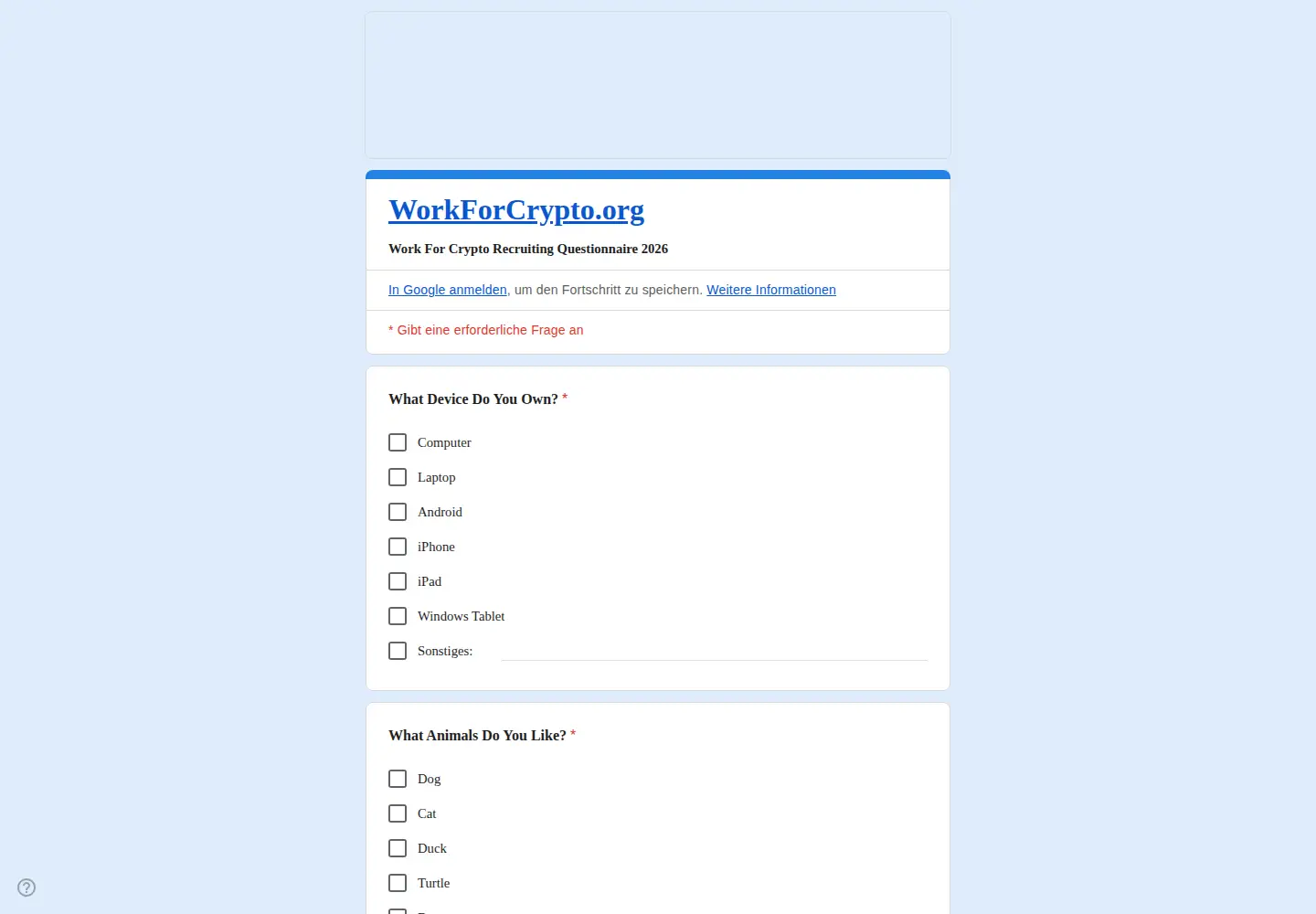 Captured homepage of workforcrypto.org in the current scan