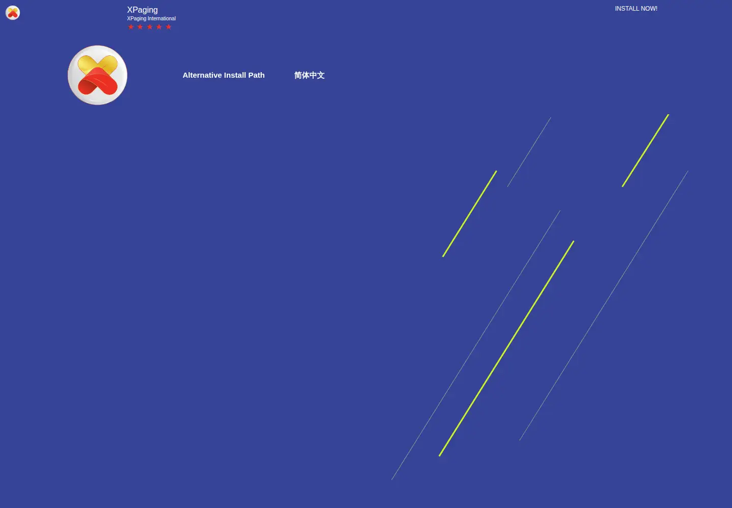 Captured homepage of xpaging.org in the current scan