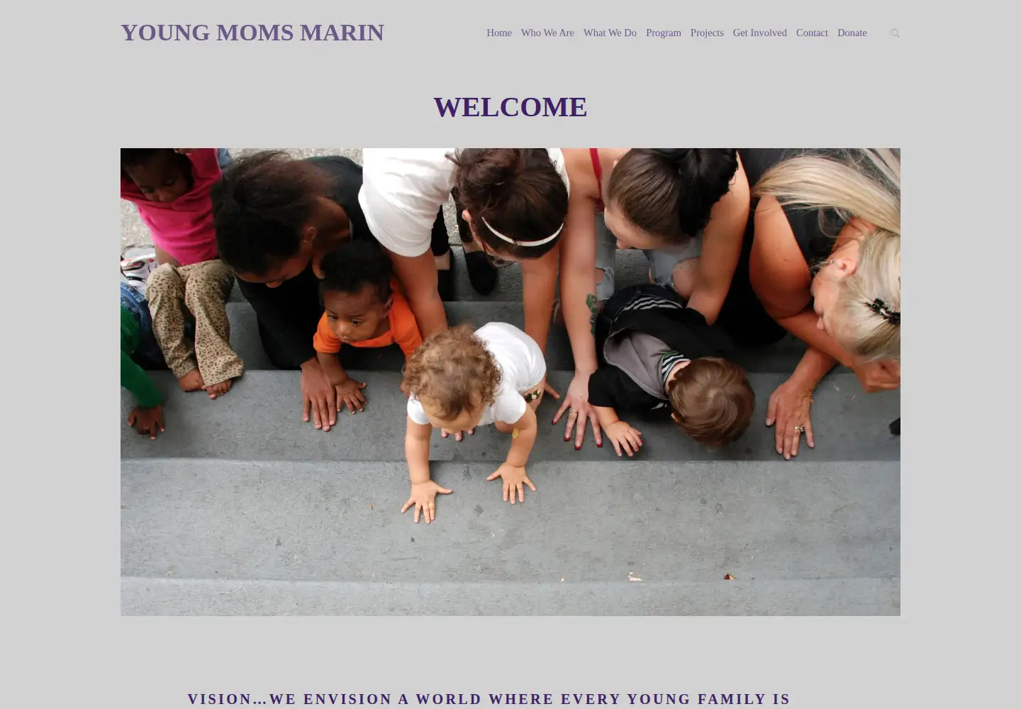 Screenshot of youngmomsmarin.org