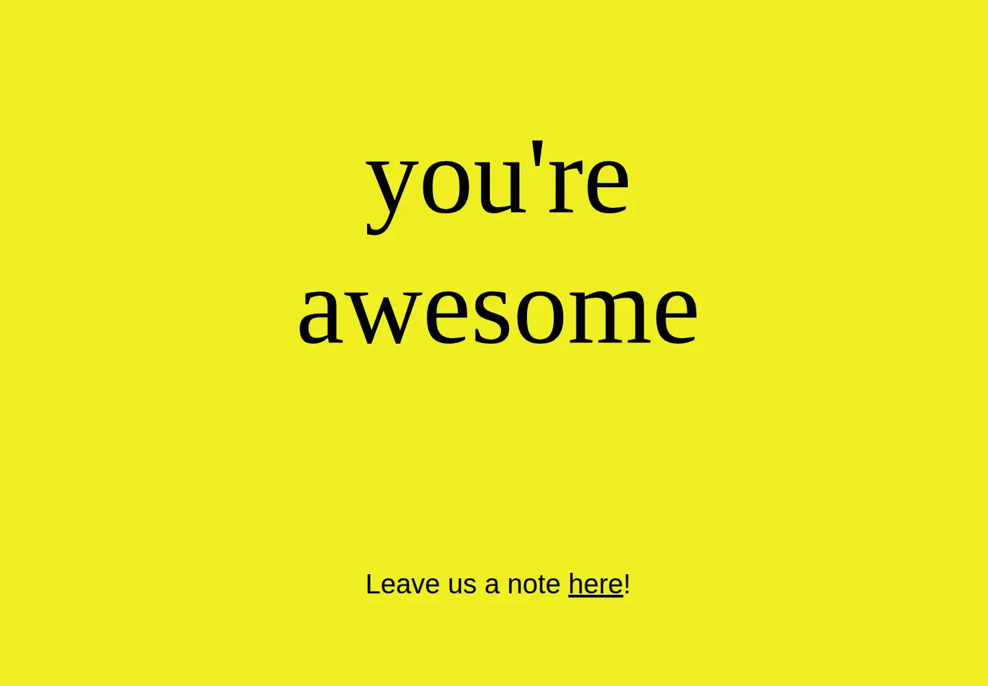 Screenshot of youreawesome.org