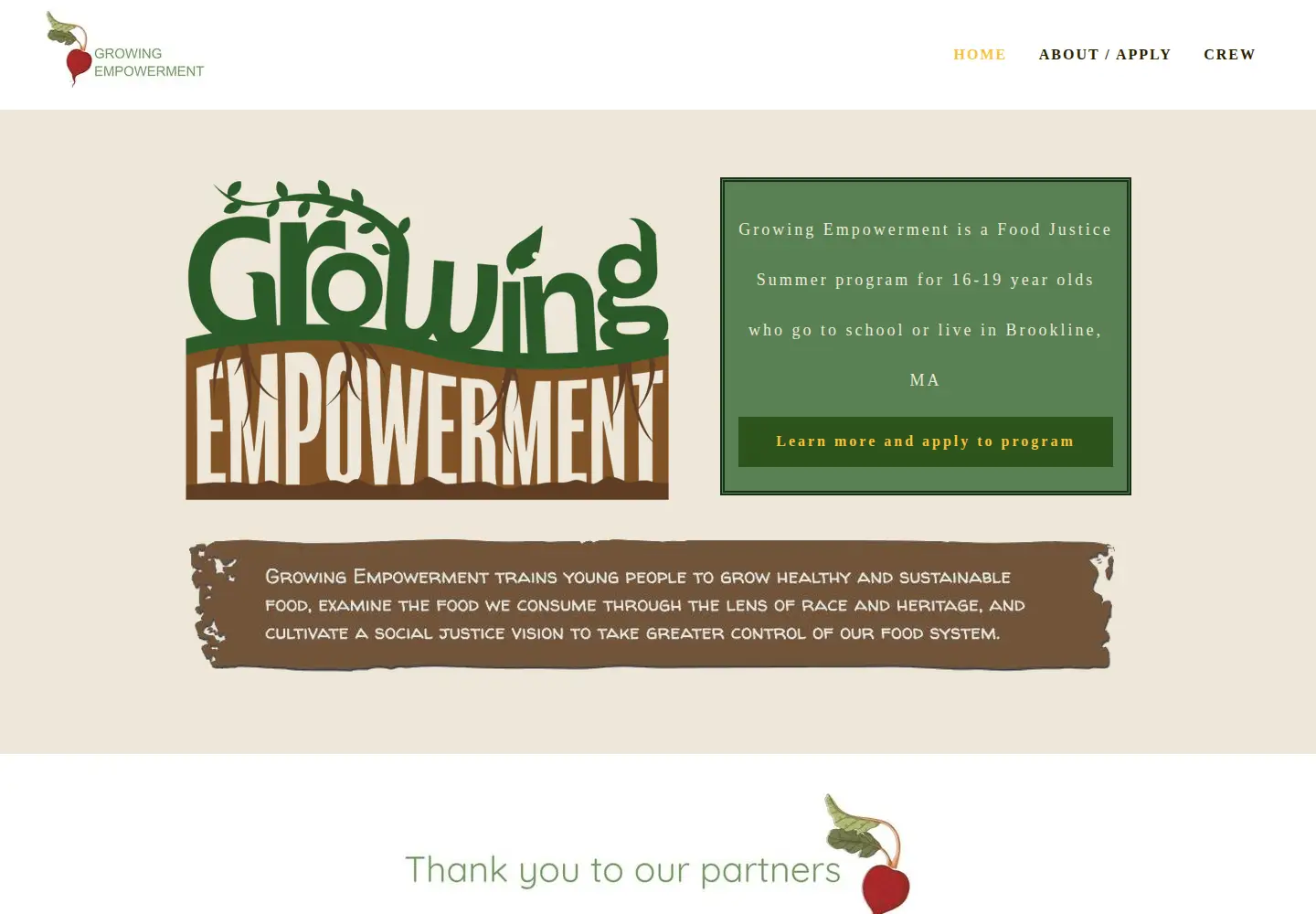 Captured homepage of youthgrowingempowerment.org in the current scan
