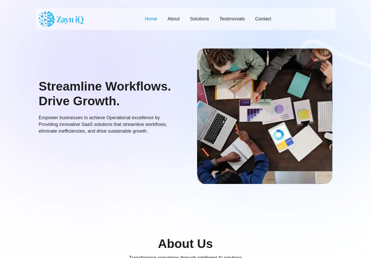 Screenshot of zayniq.org