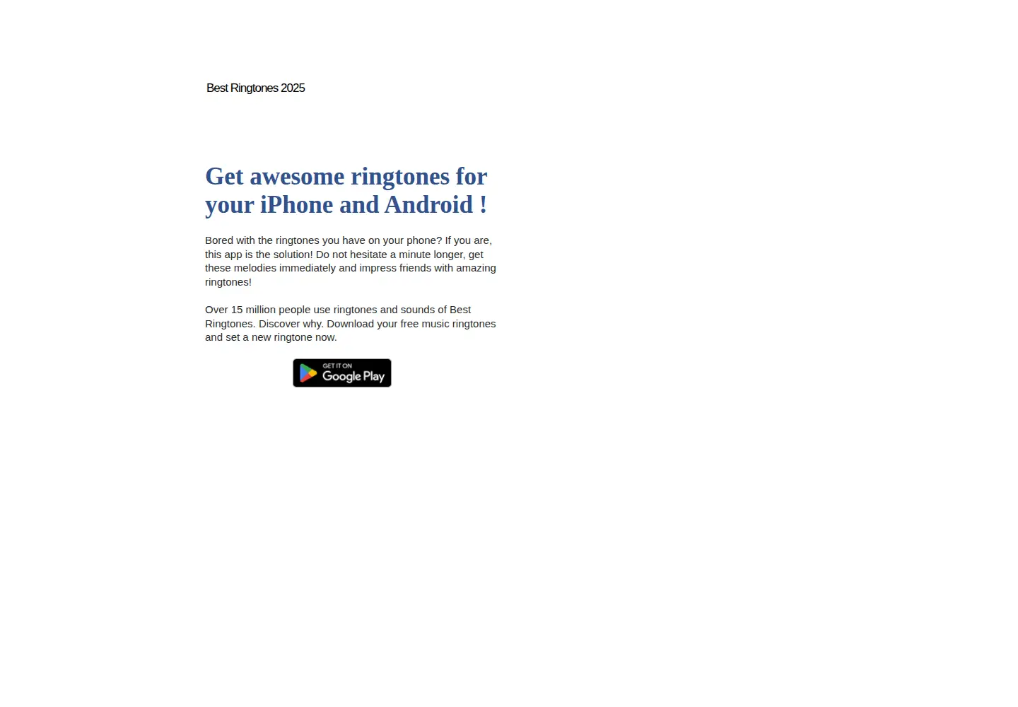 Screenshot of bestringtones.ovh