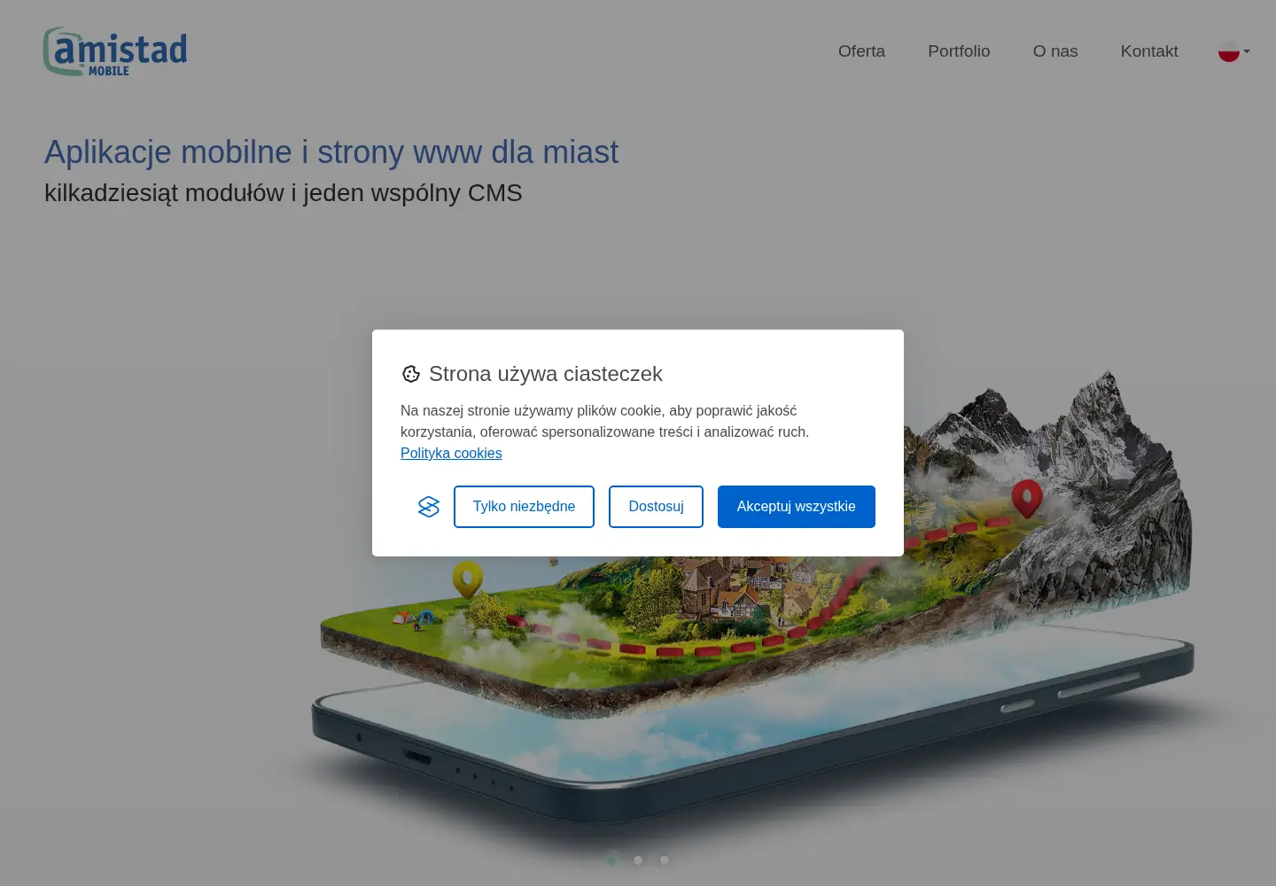 Screenshot of amistadmobile.pl