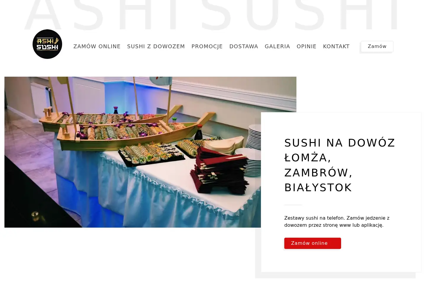 Screenshot of ashisushi.pl