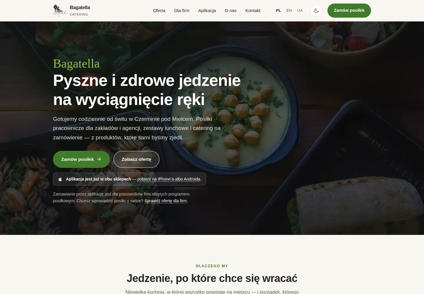 Screenshot of bagatellacatering.pl