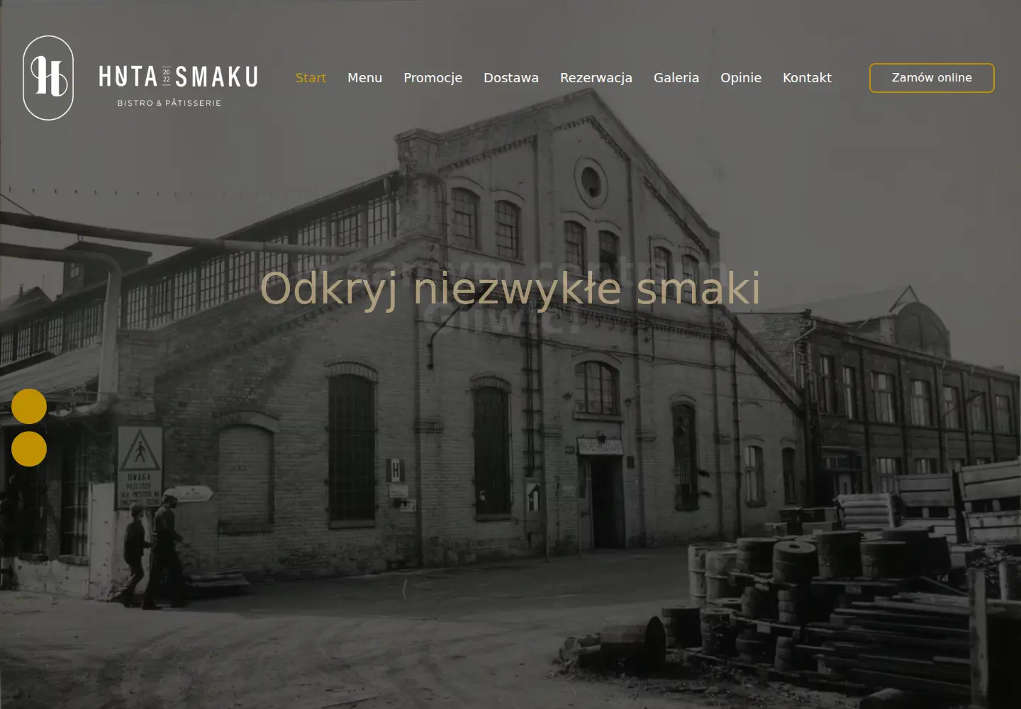 Captured homepage of bistrohutasmaku.pl in the current scan