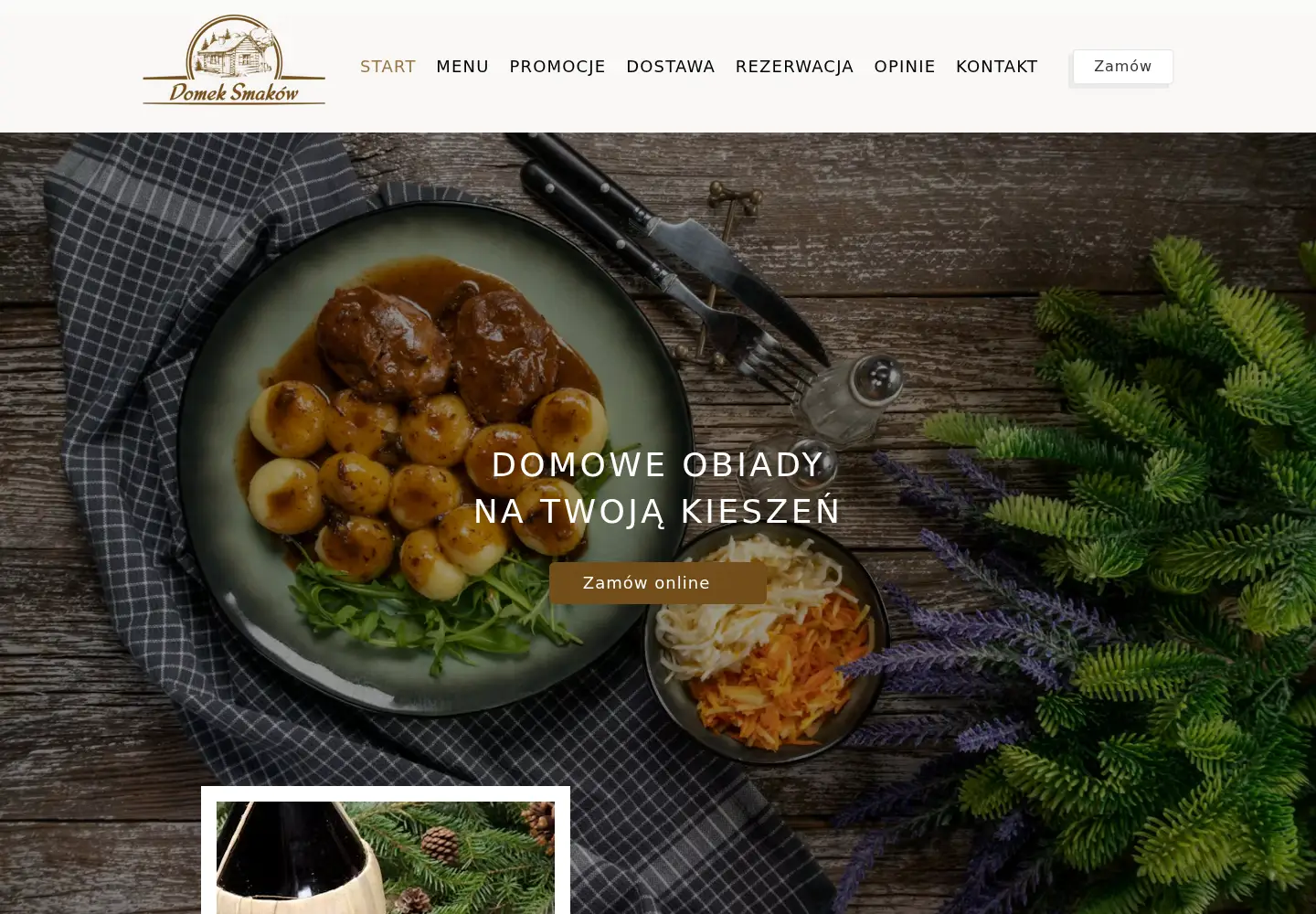 Screenshot of domeksmakow.pl